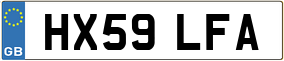 Trailer License Plate
